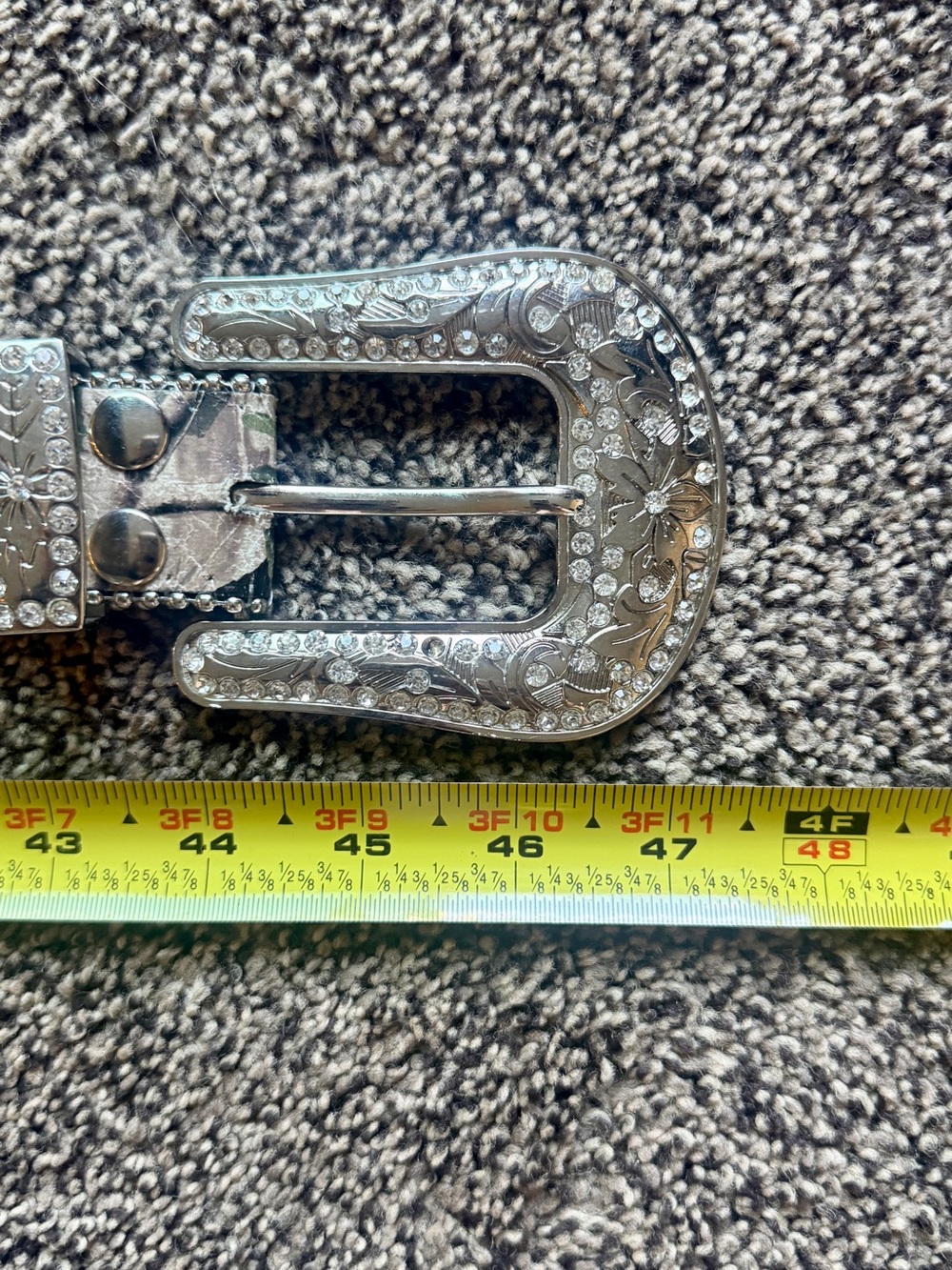 Rhinestone Embellished Camo Western Belt - Picture 5 of 14